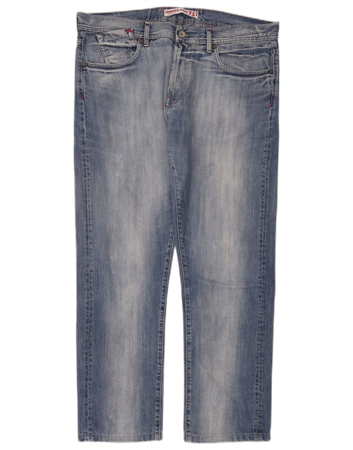 Carrera Herren Straight Jeans W36 L30 Blaue Baumwolle