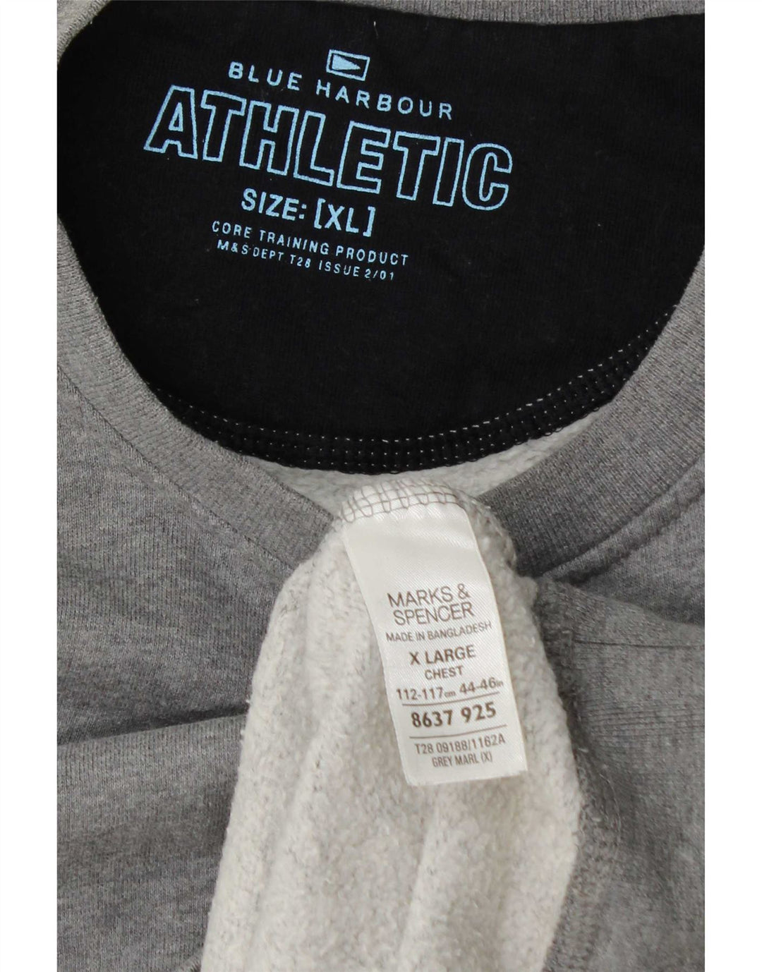 Marks & Spencer Herren Sweatshirt Pullover XL Grau Baumwolle