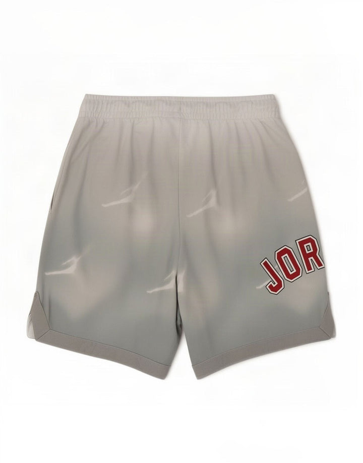 Jordan Sportshorts mit Grafik für Jungen, 10–11 Jahre, mittelgraues Polyester