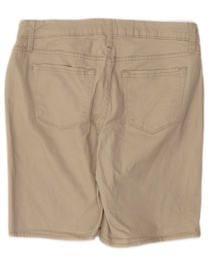Lee Damen Riders Mid Rise Casual Shorts W30 Mittelbeige Baumwolle