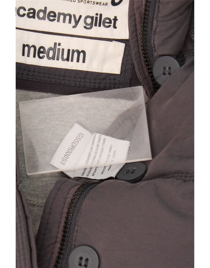 SUPERDRY Womens Padded Gilet UK 14 Medium Grey Cotton Vintage Superdry and Second-Hand Superdry from Messina Hembry 