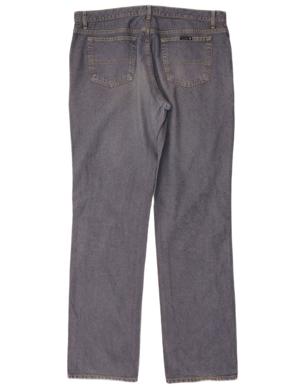 Trussardi Herren Straight Jeans W38 L36 Blaue Baumwolle