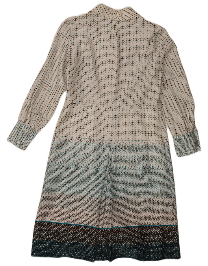 Vintage Damen Pullover Hemdkleid IT 48 XL Bunt gepunktet