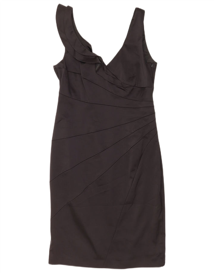 Coast Ärmelloses Etuikleid für Damen, UK 12, Mittelschwarz, Acetat