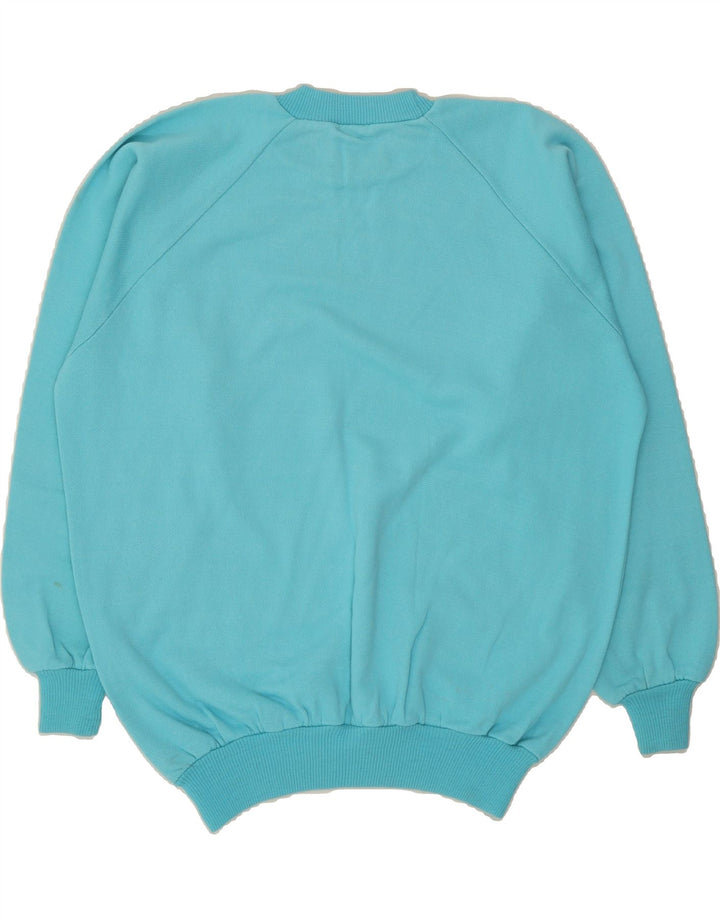 VINTAGE Mens Sweatshirt Jumper Large Blue Vintage Vintage and Second-Hand Vintage from Messina Hembry 