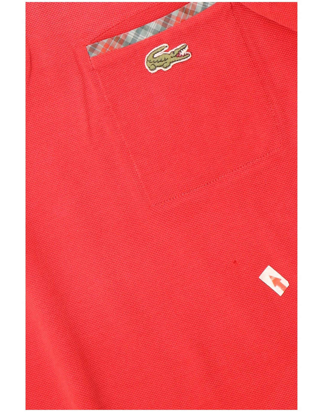 Lacoste Herren-Poloshirt, Größe 5, große rote Baumwolle