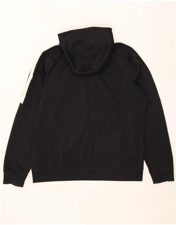 Nike Herren-Kapuzenpullover mit Reißverschluss, 2XL, schwarzes Colourblock-Polyester