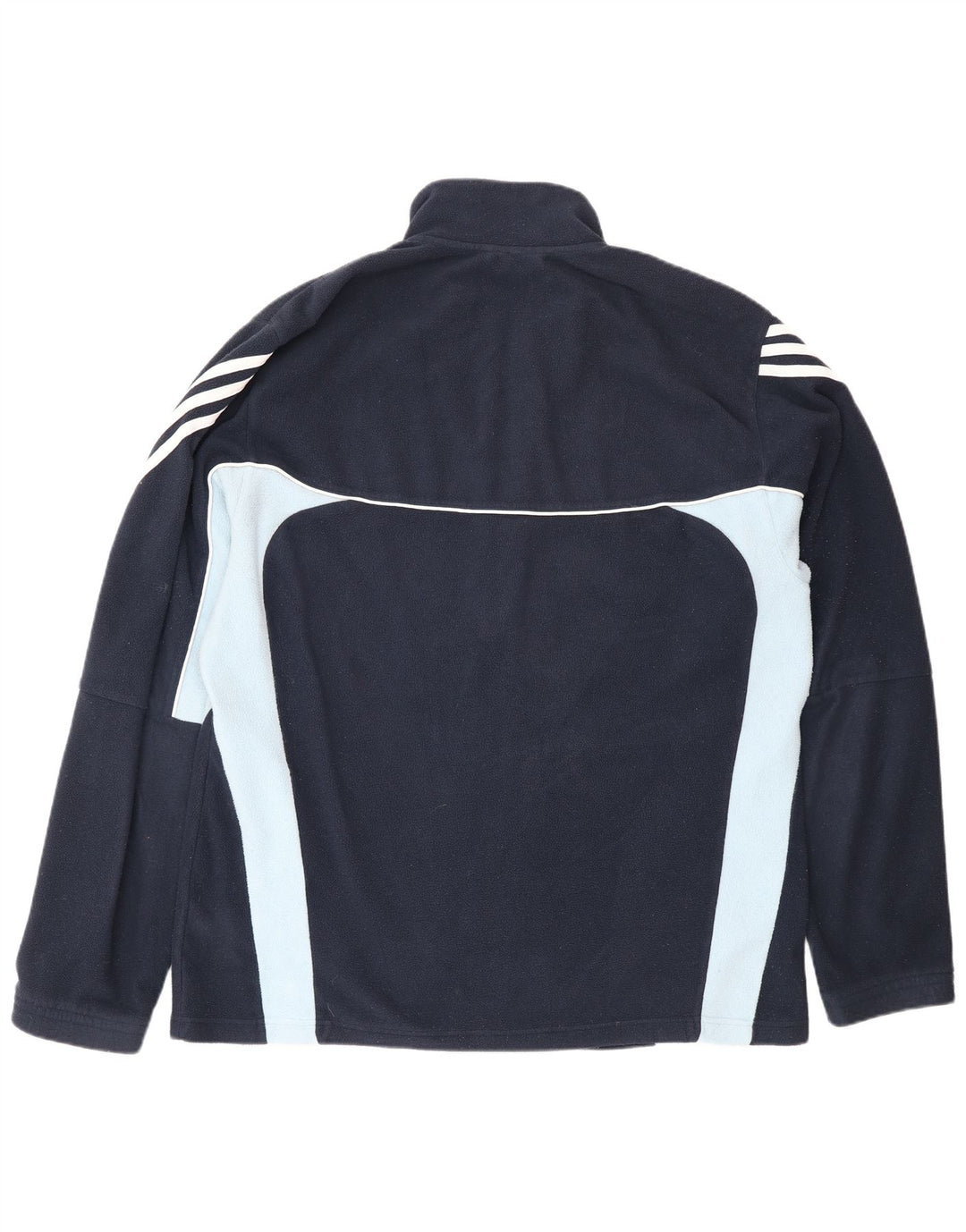 Adidas Herren Climawarm Fleecejacke XL Marineblau Colourblock Polyester