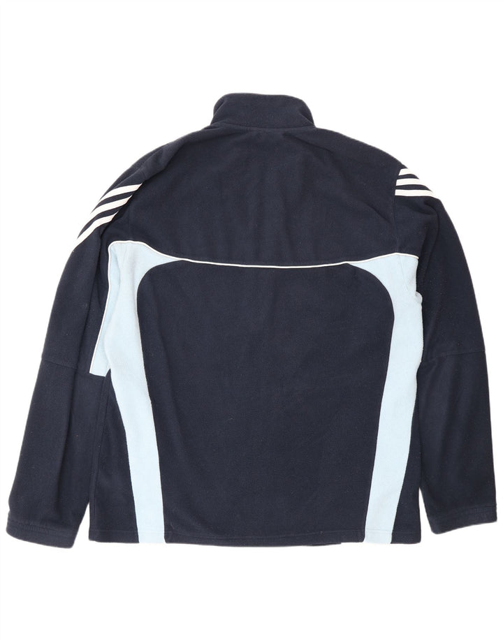 Adidas Herren Climawarm Fleecejacke XL Marineblau Colourblock Polyester