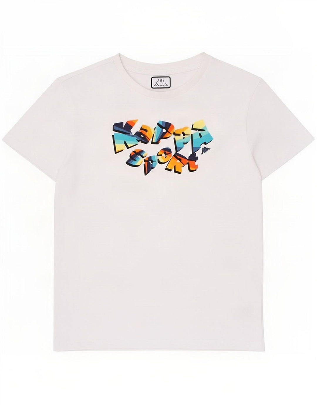 Kappa Jungen T-Shirt mit Grafik, 11–12 Jahre, Weiß