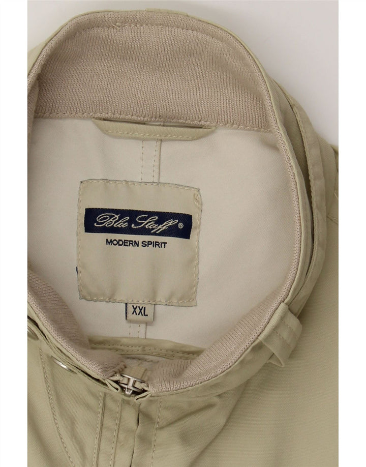 BLUSTAFF Mens Bomber Jacket UK 44 2XL Beige Polyamide Vintage Blustaff and Second-Hand Blustaff from Messina Hembry 