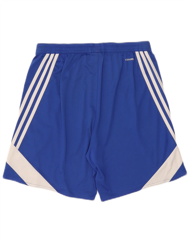 Adidas Herren Climalite Sport Shorts Mittelblaues Colourblock-Polyester