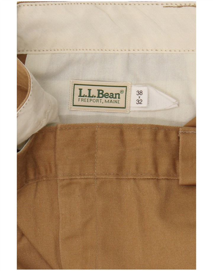 L.L.Bean Herren gerade Chinohose W38 L32 Beige