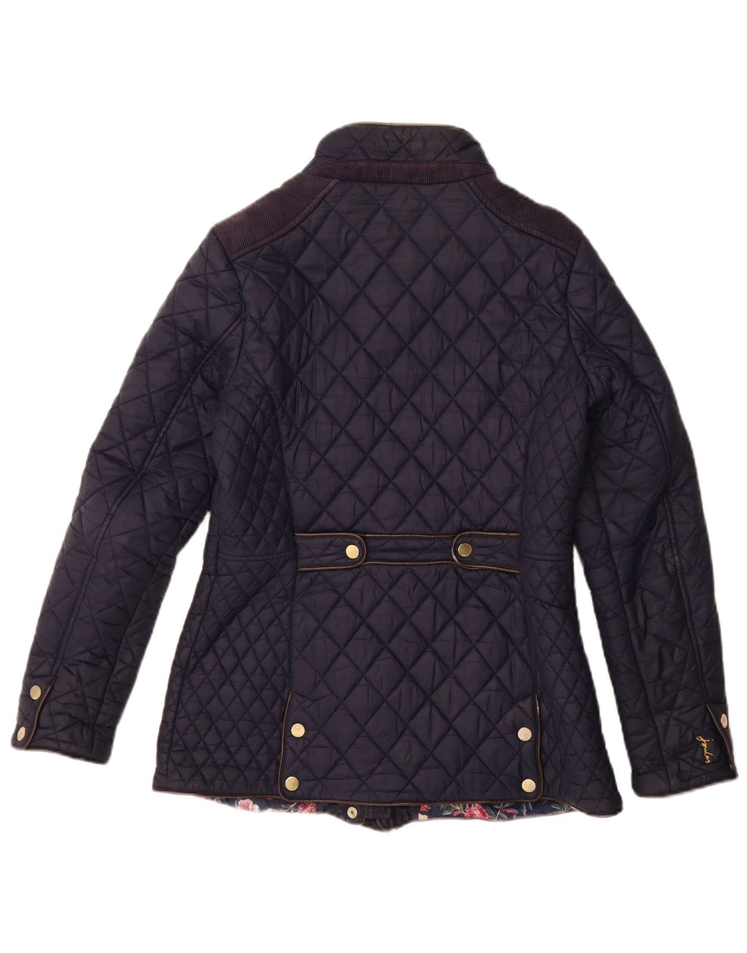 JOULES Damen Steppjacke UK 10 Small Marineblau Polyamid