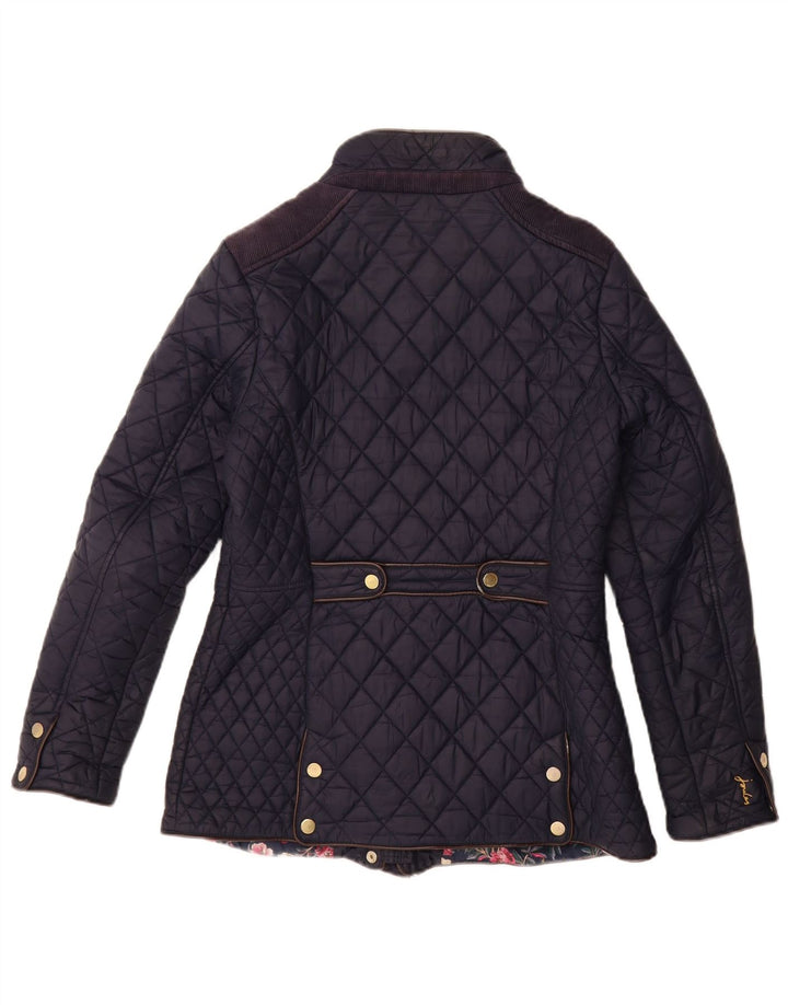 JOULES Damen Steppjacke UK 10 Small Marineblau Polyamid