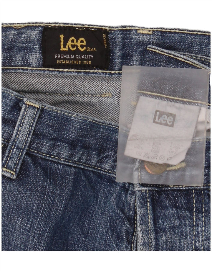 Lee Herren Freeburn Straight Jeans W40 L32 Blaue Baumwolle