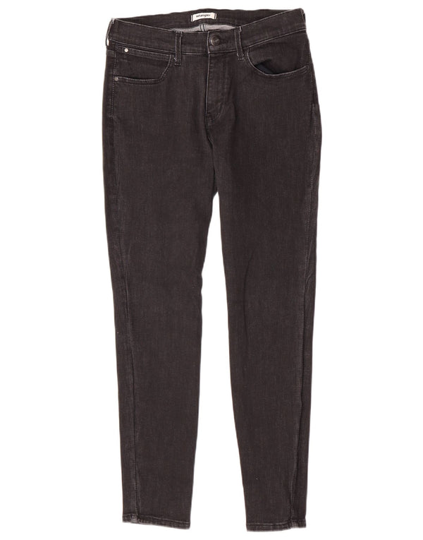 Wrangler Damen-Jegging-Jeans mit hohem Bund, W31, L27, schwarze Baumwolle