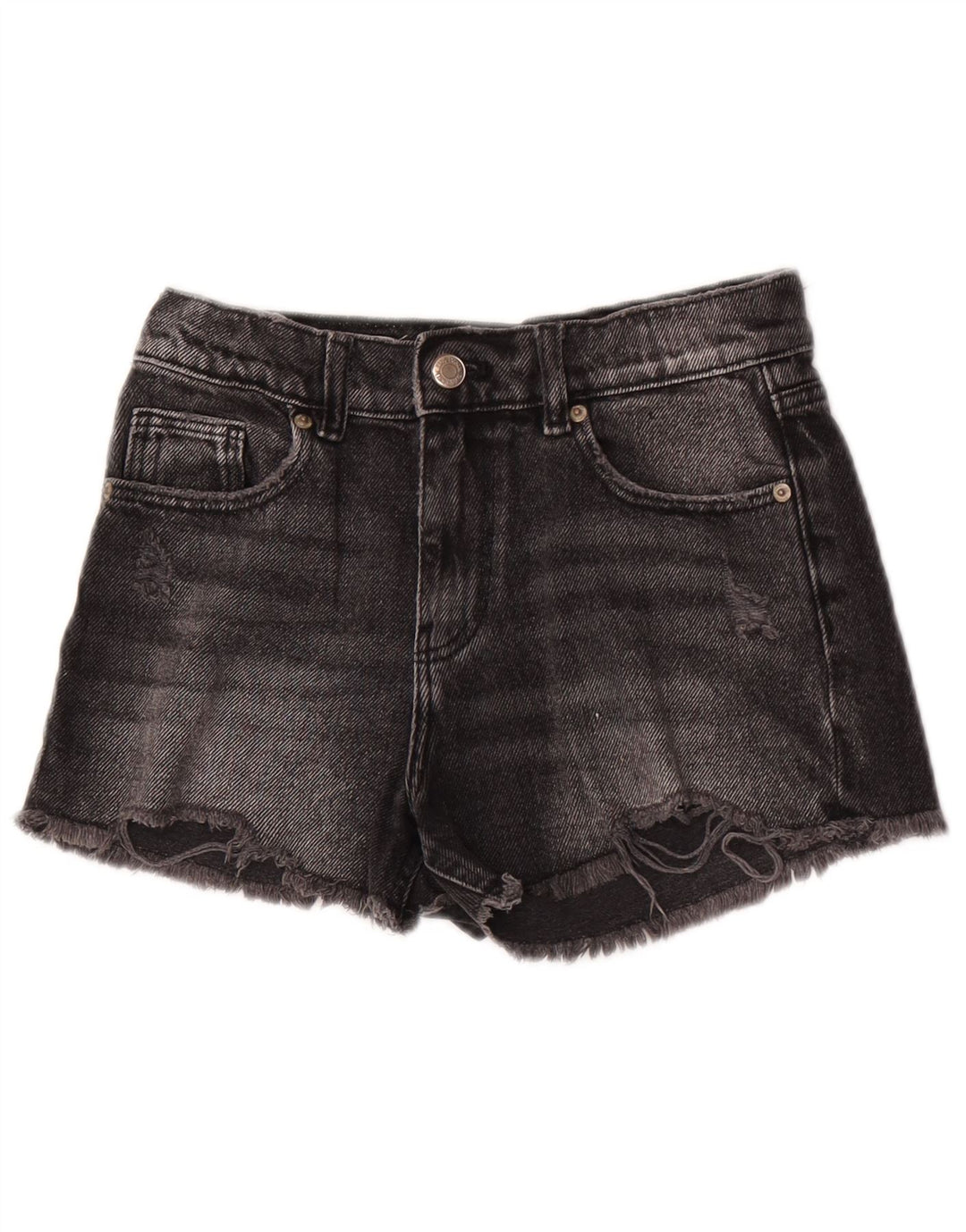 Zara Mädchen Jeansshorts 9-10 Jahre W26 Schwarz