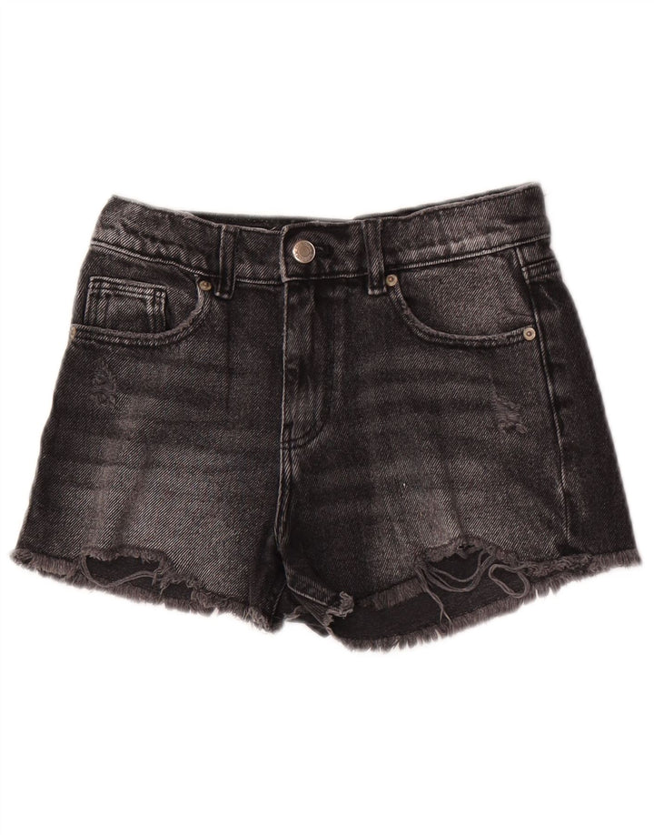Zara Mädchen Jeansshorts 9-10 Jahre W26 Schwarz