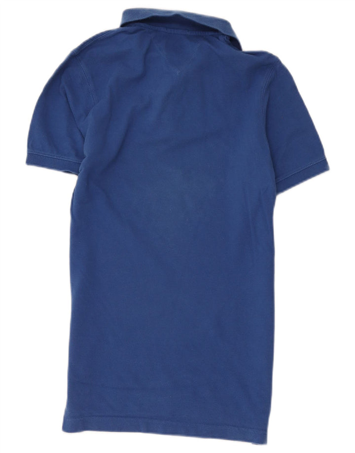 Tommy Hilfiger Herren-Poloshirt, kleine blaue Baumwolle
