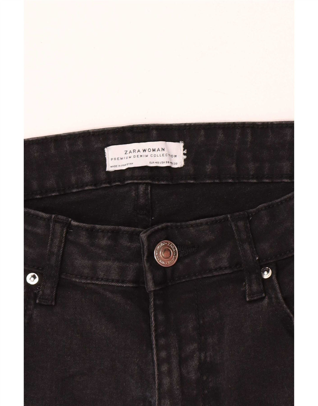 Zara Damen Skinny Jeans EU 40 Medium W30 L27 Schwarz