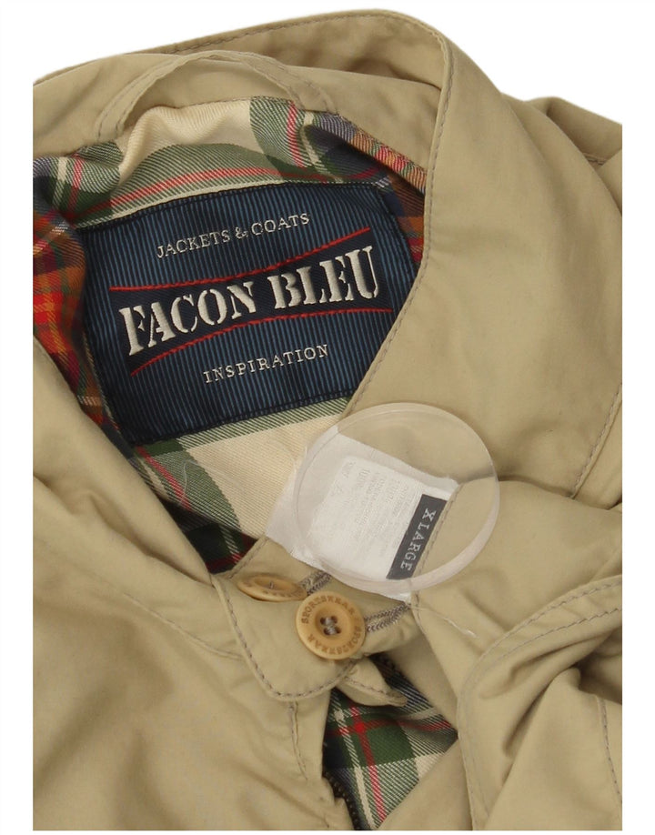 VINTAGE Mens Bomber Jacket UK 42 XL Beige