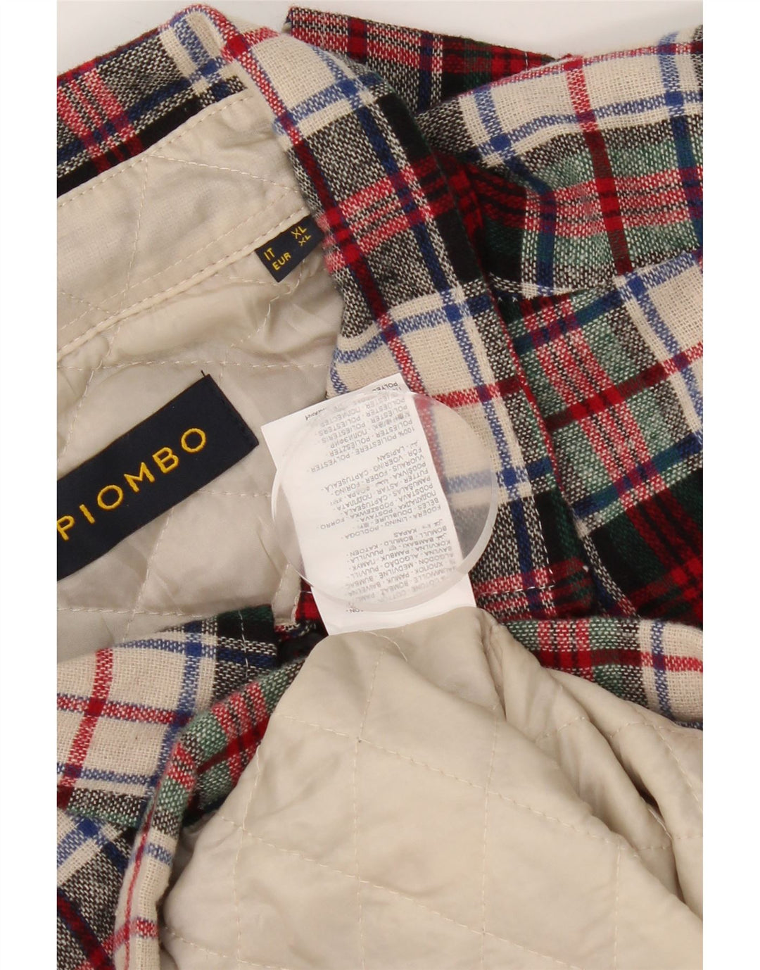 Piombo Herren-Lumberjack-Flanellhemd XL, mehrfarbig, kariert, Baumwolle