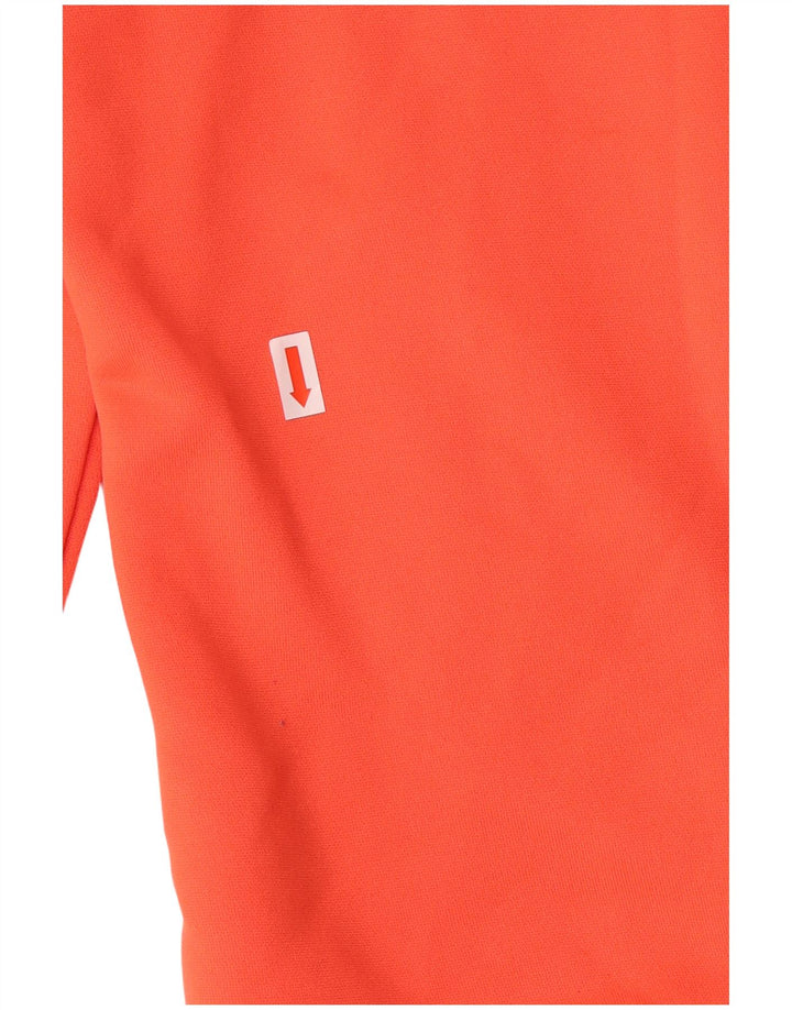 ADIDAS Damen Climalite Trainingsanzug Top Jacke UK 8/10 Small Orange
