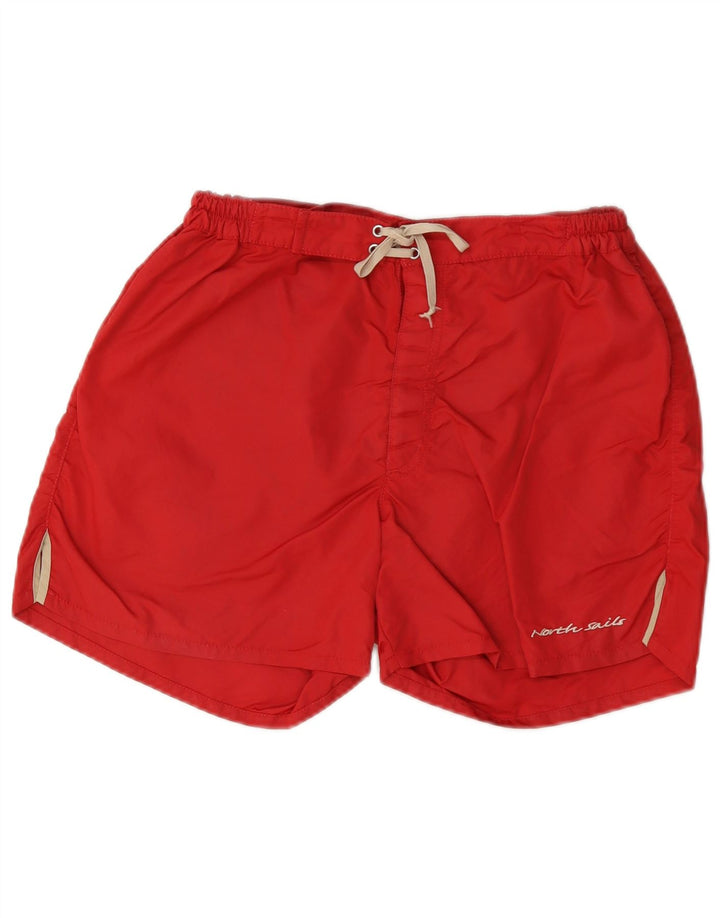 North Sails Herren-Badeshorts, mittelrot, Polyamid
