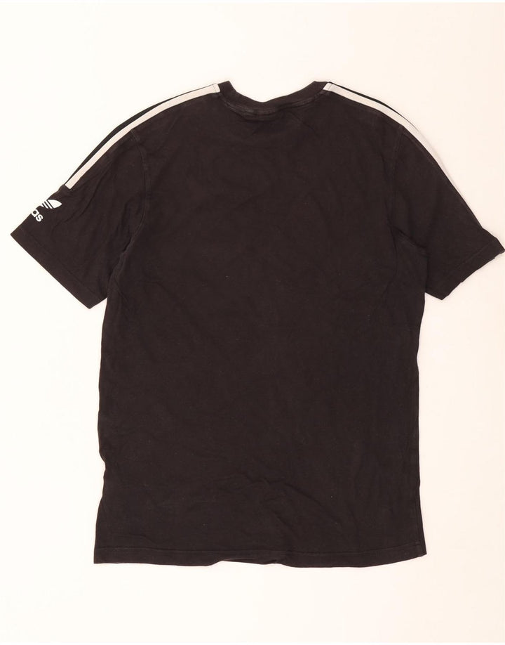ADIDAS Herren T-Shirt Top Small Schwarz Baumwolle