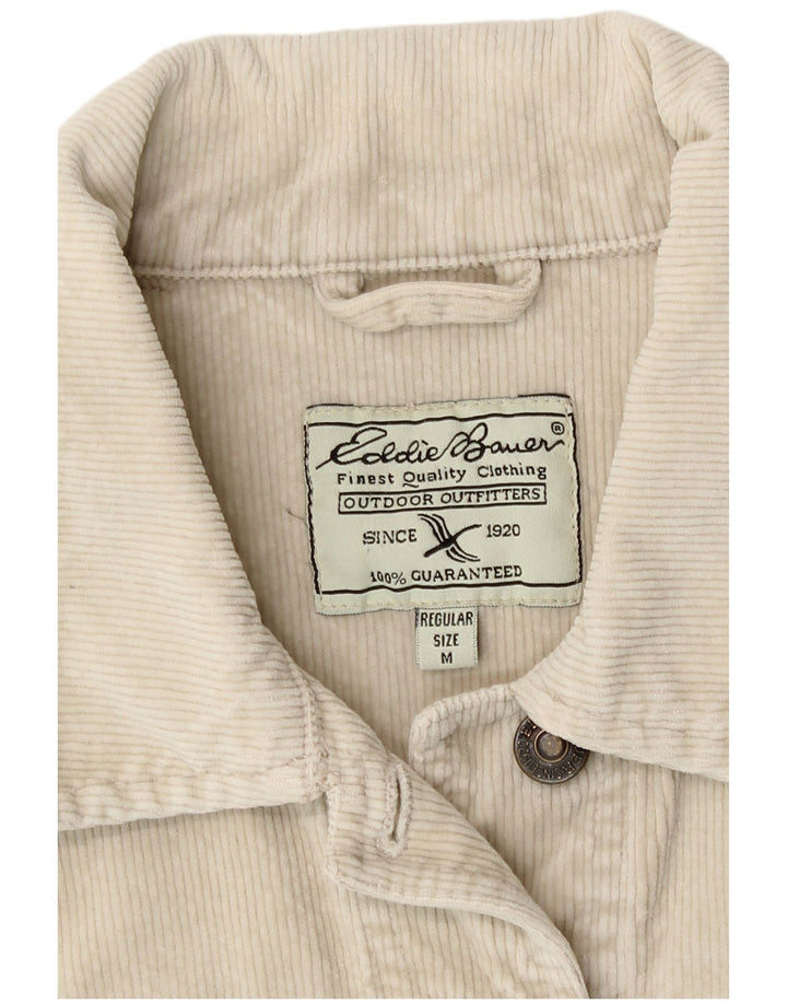 Eddie Bauer Damen Cordjacke UK 12 Mittelbeige Baumwolle