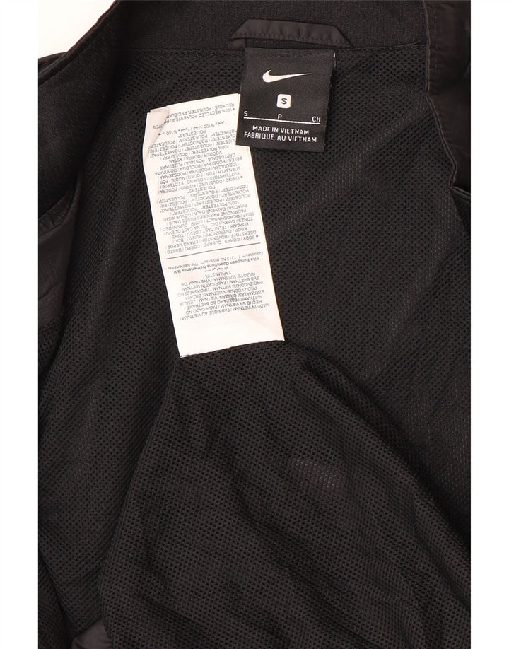 Nike Herren-Regenjacke mit Grafik, Größe S, Schwarz, Polyester