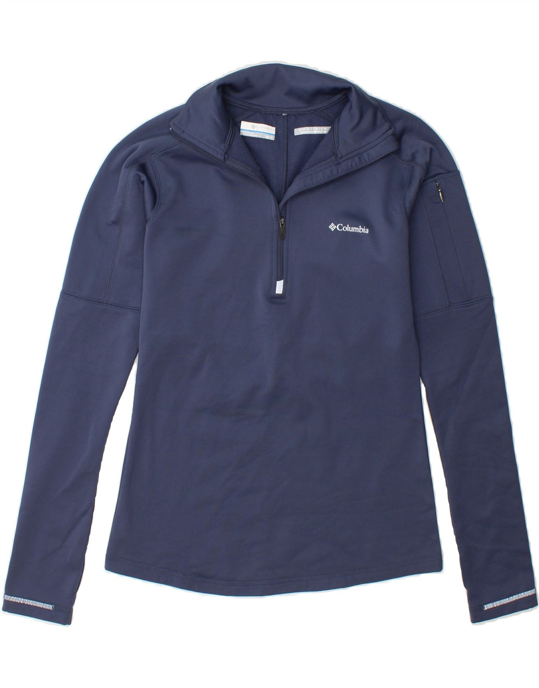 COLUMBIA Womens Omni-Wick Pullover Tracksuit Top UK 6 XS Navy Blue Vintage Columbia and Second-Hand Columbia from Messina Hembry 