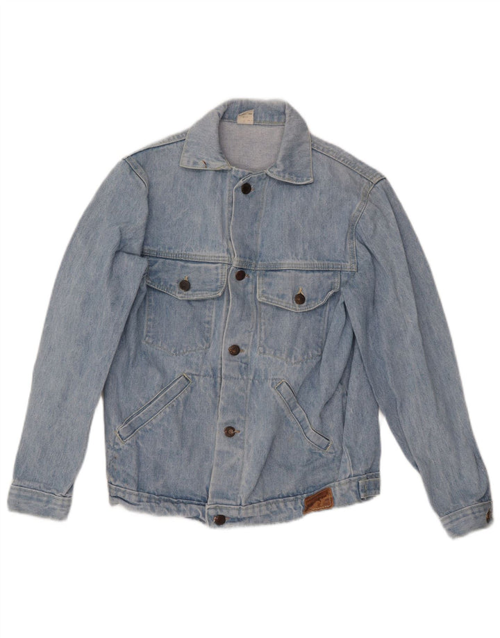 MORRIS Damen Jeansjacke IT 42 Mittelblaue Baumwolle