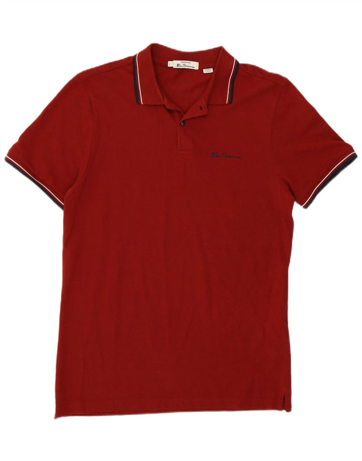 Ben Sherman Herren-Poloshirt aus mittlerer kastanienbrauner Baumwolle