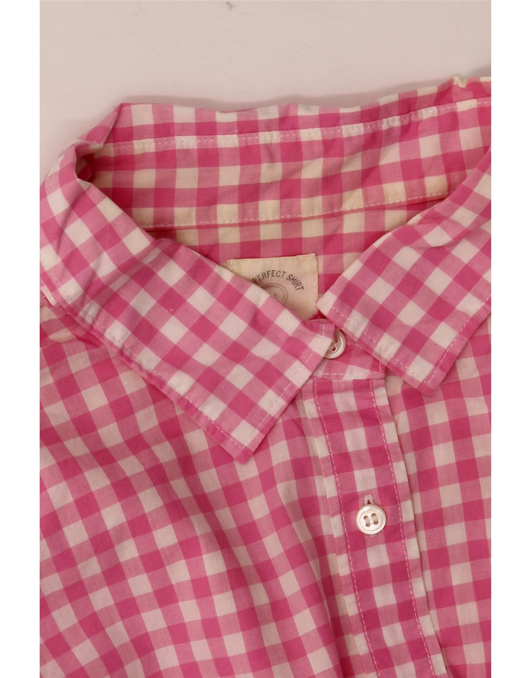 J. CREW Damen-Hemd UK 14 Mittelrosa Gingham