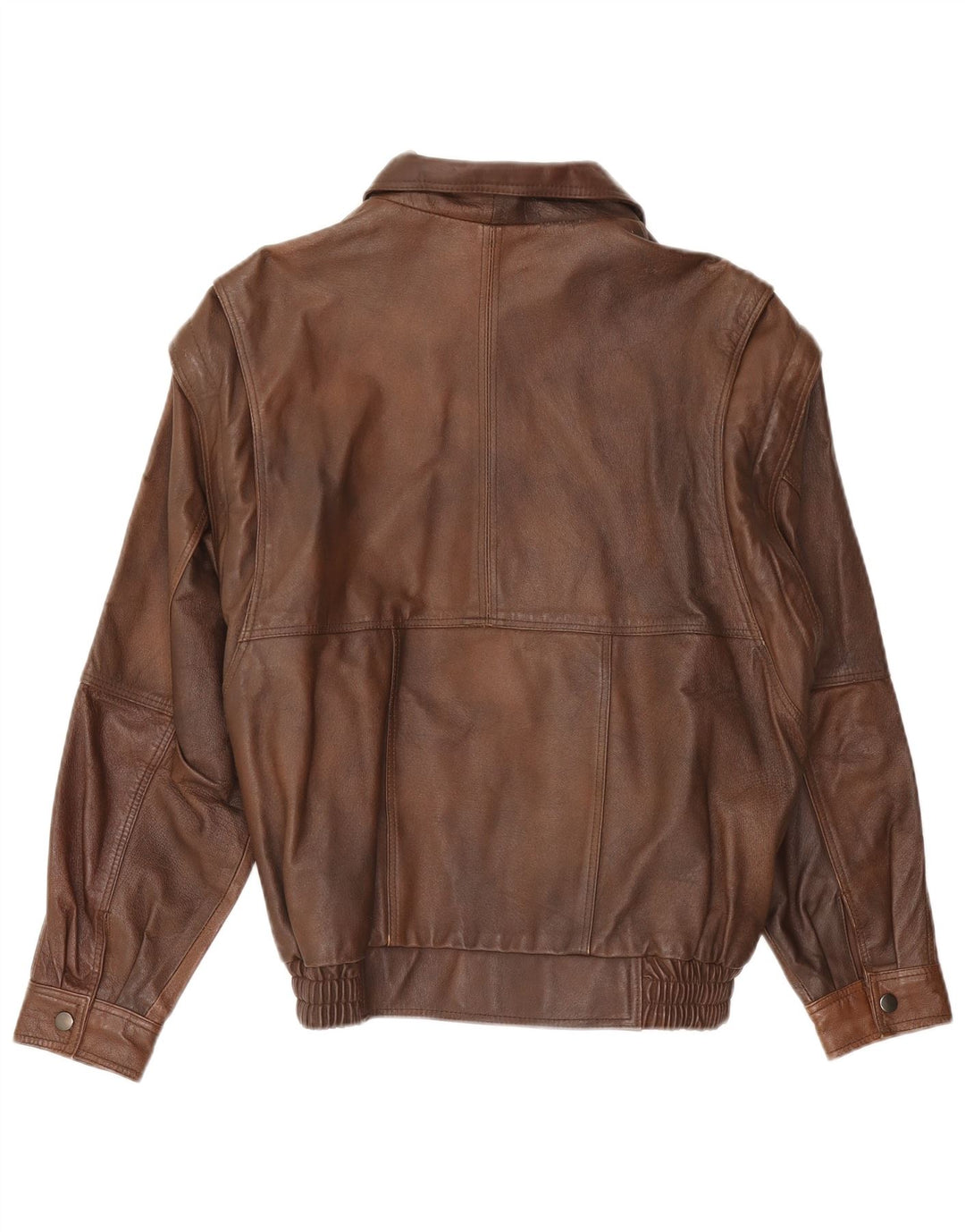 Vintage Herren Lederjacke UK 38 Mittelbraunes Leder Retro