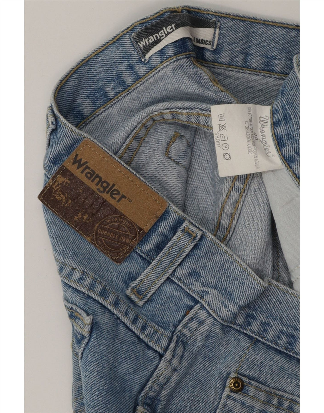 Wrangler Damen Denim Hot Pants W42 3XL Blaue Baumwolle