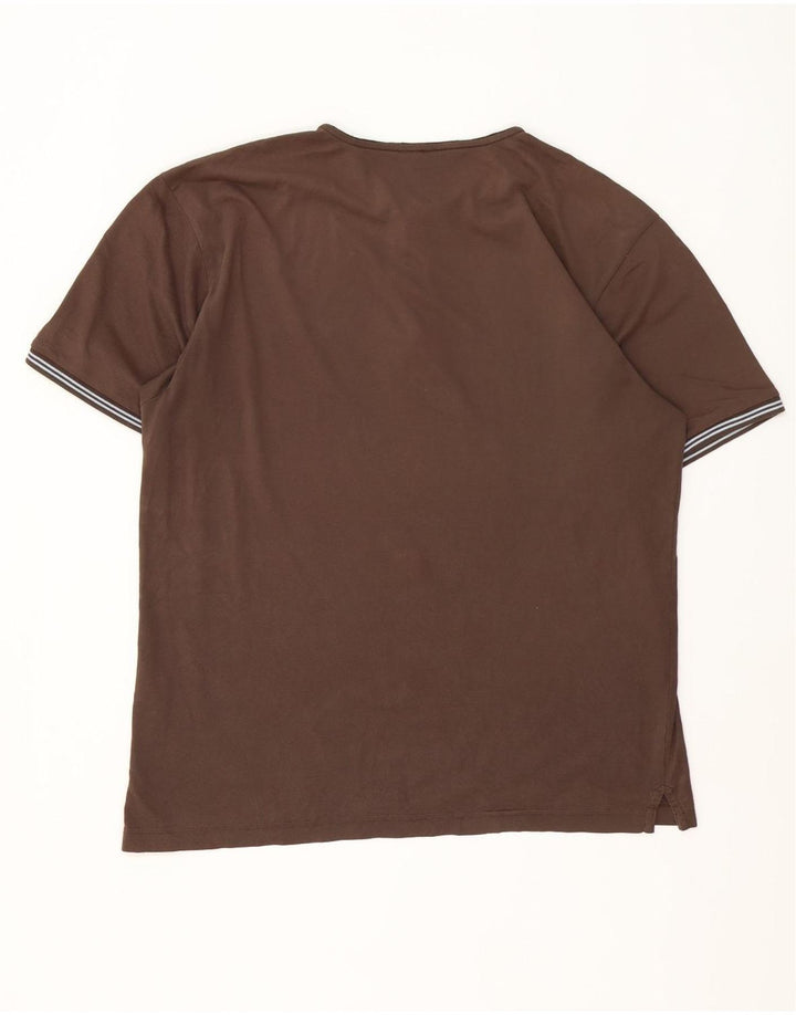 Champion Herren T-Shirt Top 2XL Braun gestreift