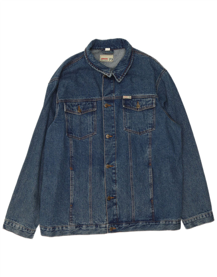 Jeaxxs Herren Jeansjacke IT 60/62 5XL Blaue Baumwolle