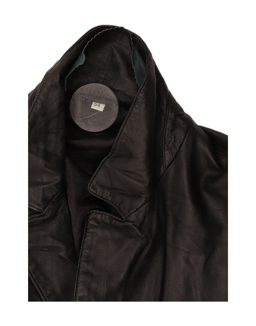 VINTAGE Mens Leather Jacket UK 38 Medium Black Vintage Vintage and Second-Hand Vintage from Messina Hembry 