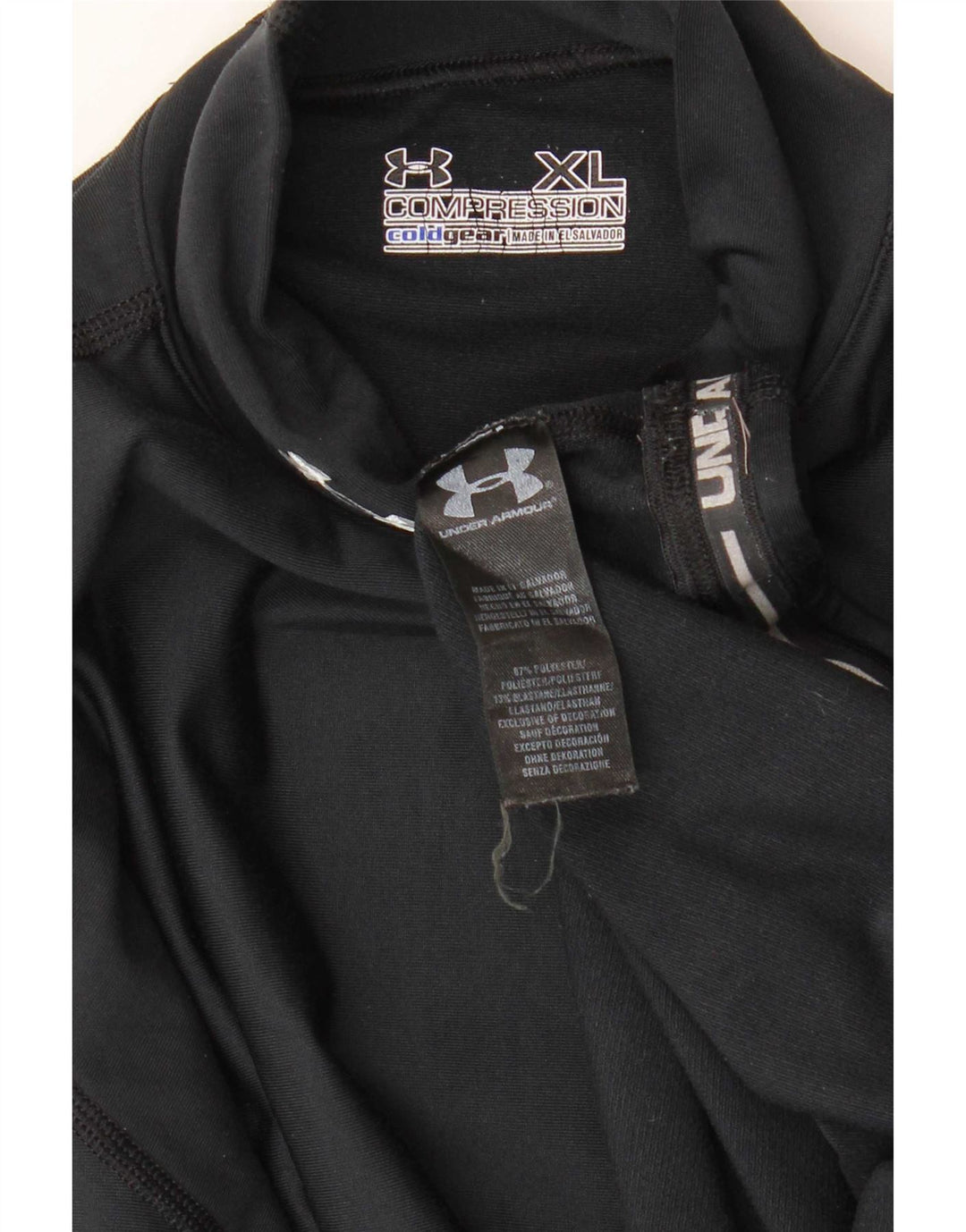 Under Armour Herren Cold Gear Top Langarm XL Schwarz Polyester