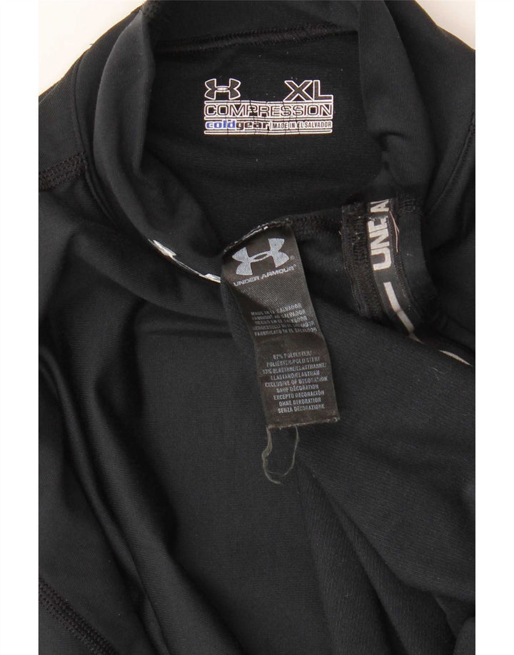 Under Armour Herren Cold Gear Top Langarm XL Schwarz Polyester