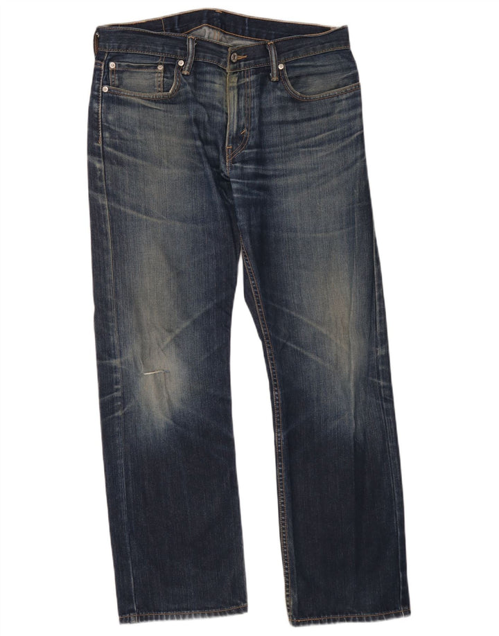 Levi's Herren 514 Gerade Jeans W33 L30 Marineblau Baumwolle