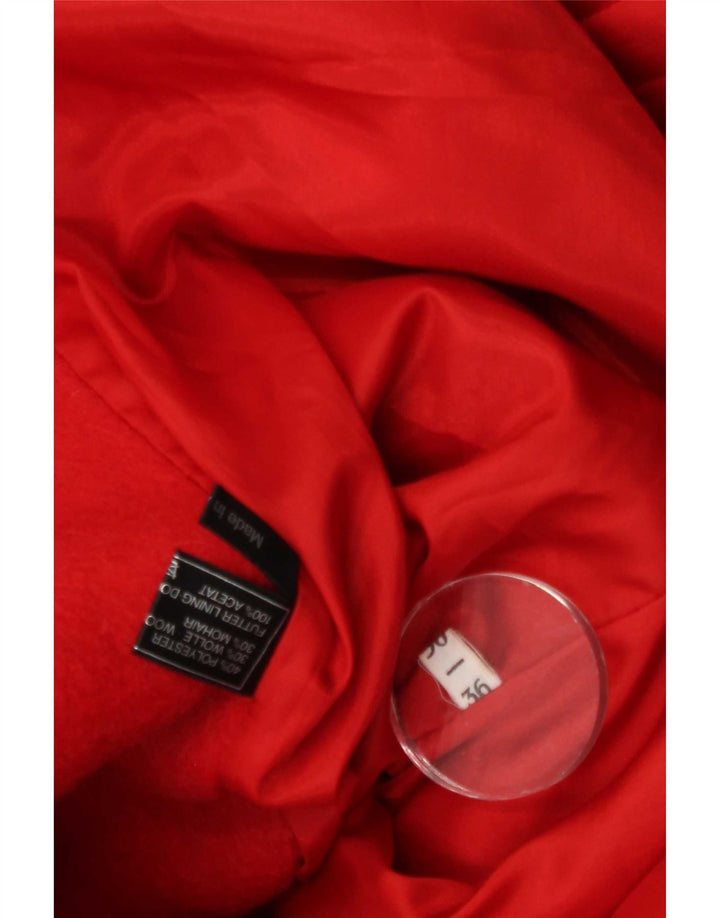 Vintage Damen Militärmantel EU 36 Kleines rotes Polyester