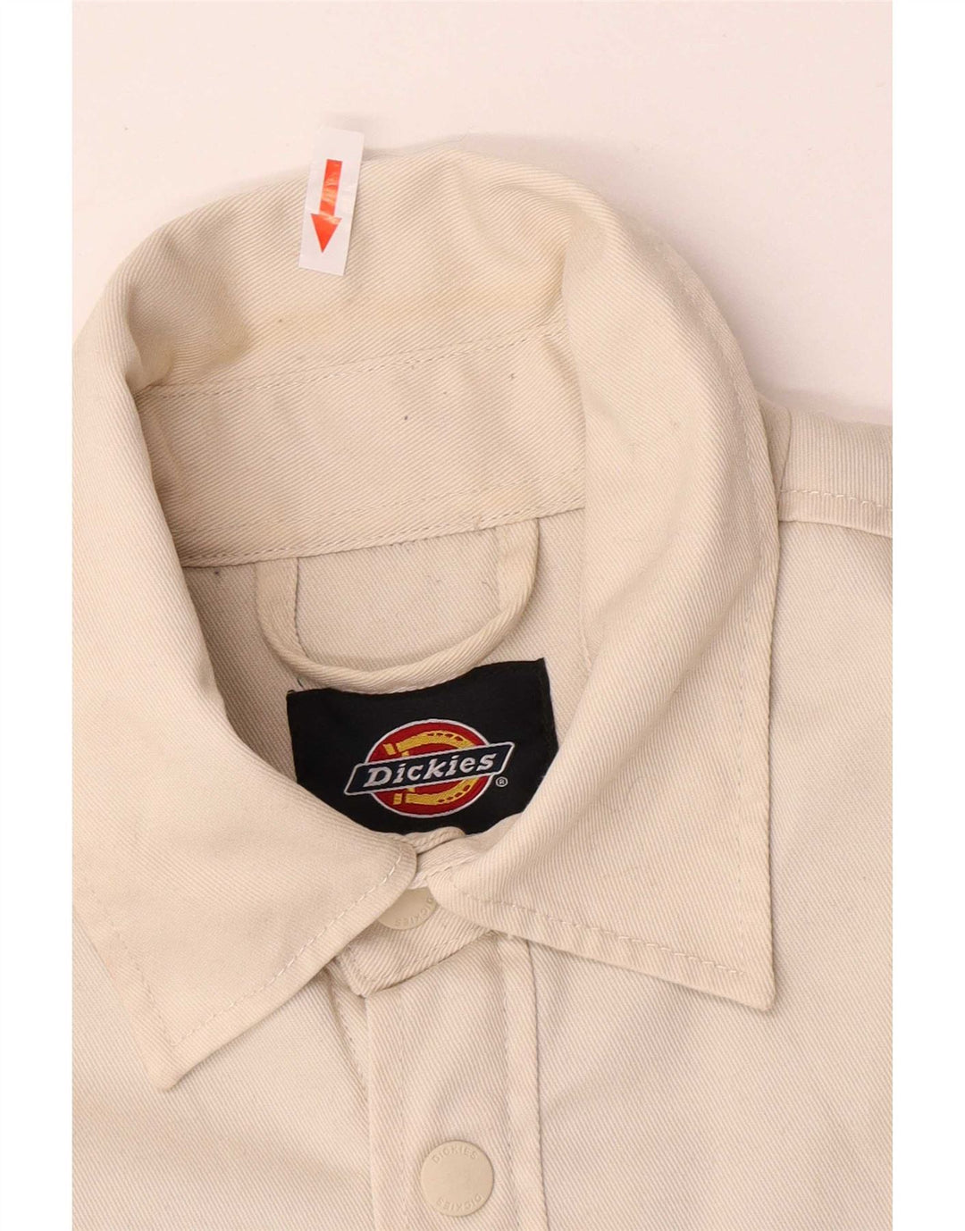 Dickies Herren Denim Sherpa Jacke UK 36 Small Beige Polyester