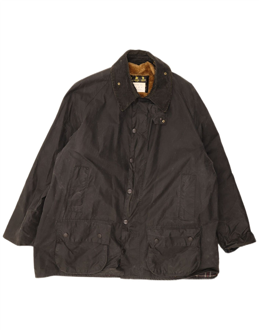 Barbour Herrenjacke aus gewachster Baumwolle, EU 50, Mittelschwarz