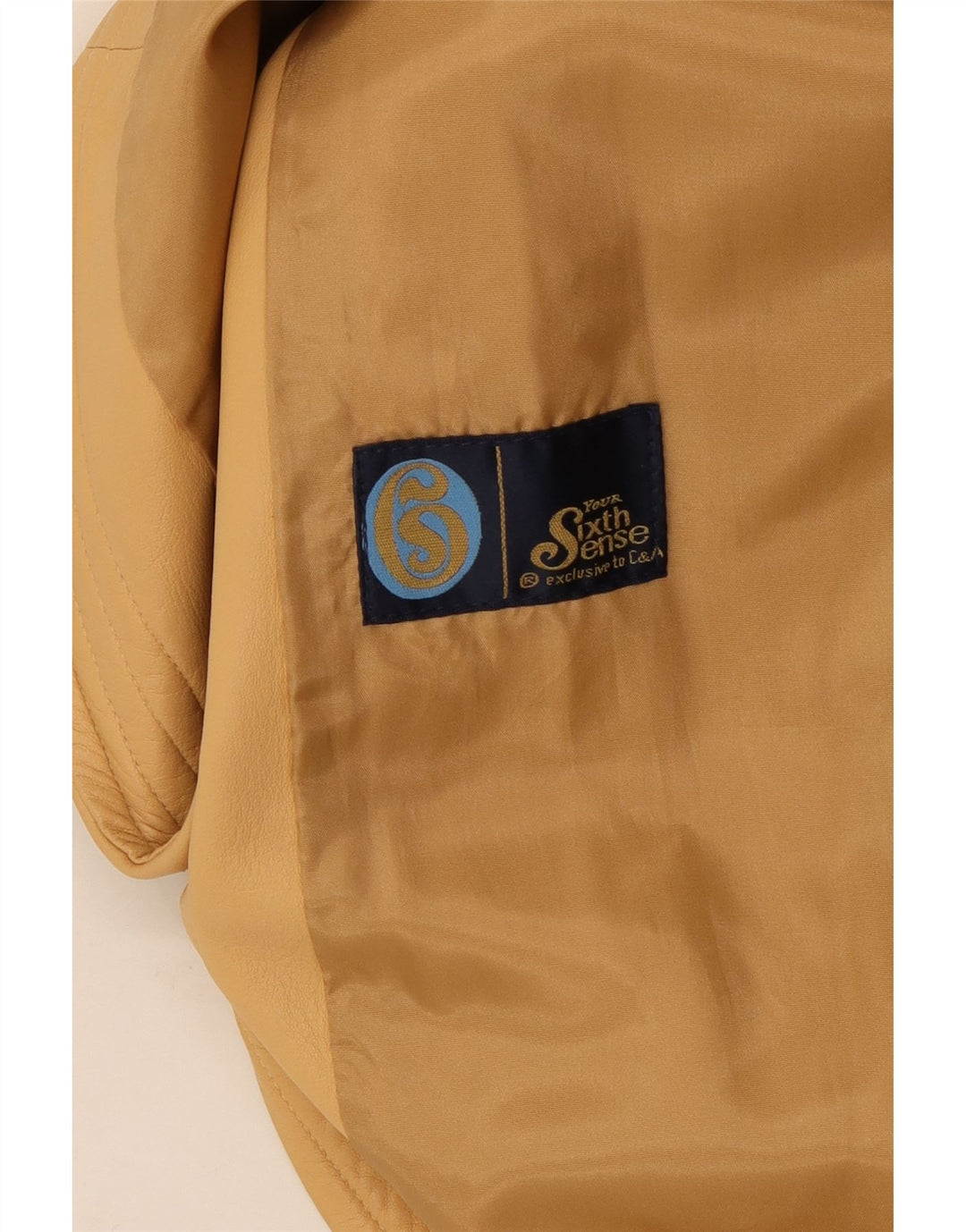 Your Sixth Sense Damen Ledermantel UK 12 Mittelbeige