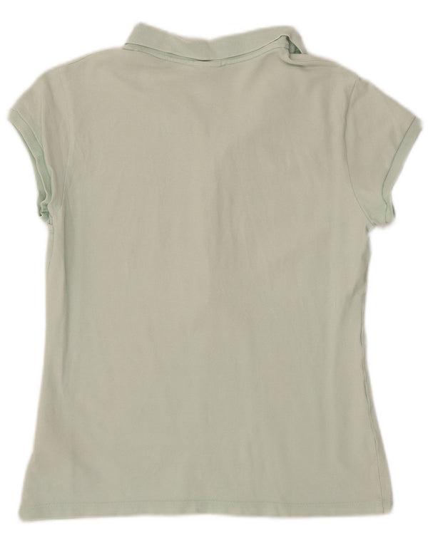 Nike Damen Poloshirt UK 18 XL Grüne Baumwolle