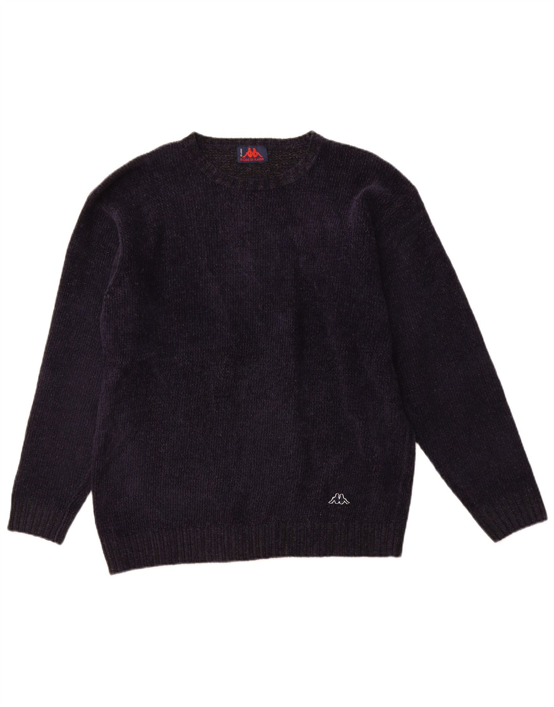 KAPPA Herren-Pullover mit Rundhalsausschnitt, groß, Marineblau, Acryl